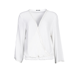 Celia Top 100 % Viscose Crepe White