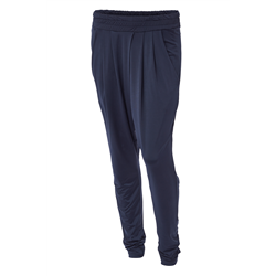 Erin pants, polyester jersey, Dk Blue