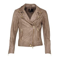 Bikery jacket Lamb wash look Ginger S Gold